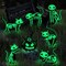 Halloween Outdoor Decorations – 7-Pack Glow-in-the-Dark Pumpkin, Skeleton, and Black Cat Yard Signs with Stakes, Waterproof Halloween Silhouette Lawn Decor for Home, Kids, and Parties
